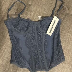 Urban Outfitters Blue Lace Corset